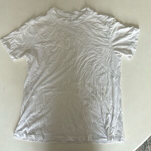 LULULEMON white tee size 4 slight grey stain